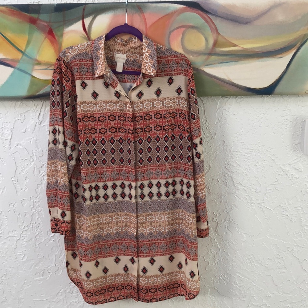 Chico’s Button Down Tunic‼️